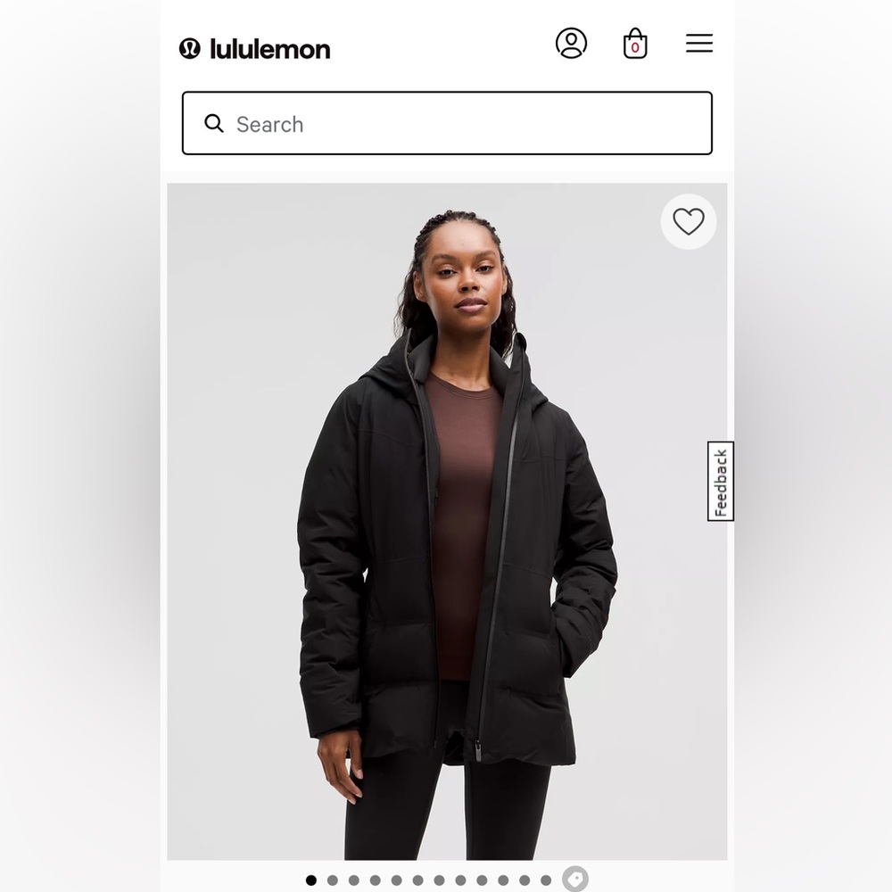 Lululemon StretchSeal Sleet Street 600 fill down jacket